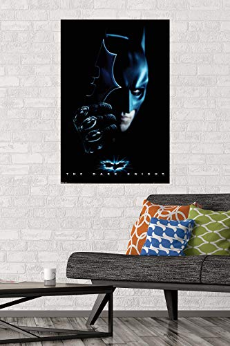 Trends International DC Comics Movie - The Dark Knight - Batman with Batarang Wall Poster, 22.375" x 34", Premium Unframed Version