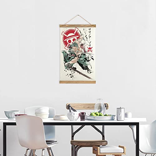 MCHCOS Anime Scroll Poster Anime Room Decor Canvas Wall Art For Bedroom Decor 13x20in