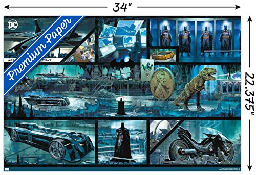 Trends International DC Comics Batman - The Batcave Wall Poster, 22.37" x 34.00", Premium Unframed Version