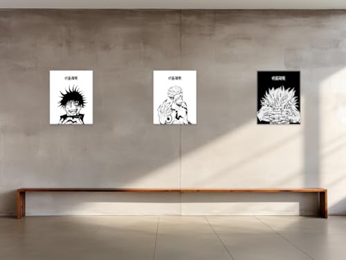 Ouroboros Art & Design - Sorcery Showdown: Jujutsu Kaisen Anime Poster Set - Jujutsu Kaisen Anime Manga Posters Yuji Itadori - 6 Pieces - 8x10'' Inch - Unframed