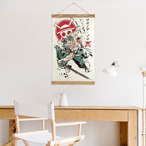 MCHCOS Anime Scroll Poster Anime Room Decor Canvas Wall Art For Bedroom Decor 13x20in