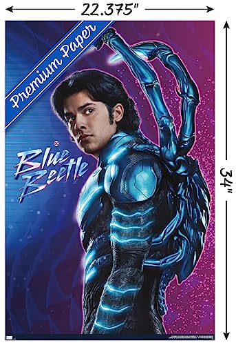 Trends International DC Comics Movie Blue Beetle - Jaime Reyes Wall Poster, 22.375" x 34", Premium Unframed Version