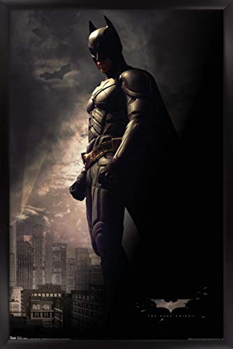Trends International DC Comics Movie - The Dark Knight - Batman in the Shadows Wall Poster, 22.375" x 34", Black Framed Version