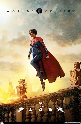 Trends International DC Comics Movie The Flash - Supergirl Flying One Sheet Wall Poster, 22.375" x 34", Premium Unframed Version