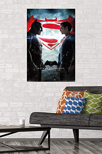 Trends International DC Comics Movie - Batman v Superman - One Sheet Wall Poster, 22.375" x 34", Premium Unframed Version