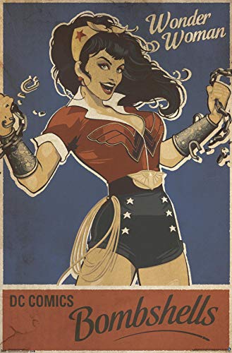 Trends International 24X36 DC Comics - Wonder Woman - Bombshell Wall Poster, 24" x 36", Premium Unframed Version