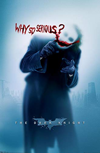 Trends International DC Comics - The Dark Knight - The Joker - Why So Serious Wall Poster, 22.375" x 34", Premium Unframed Version