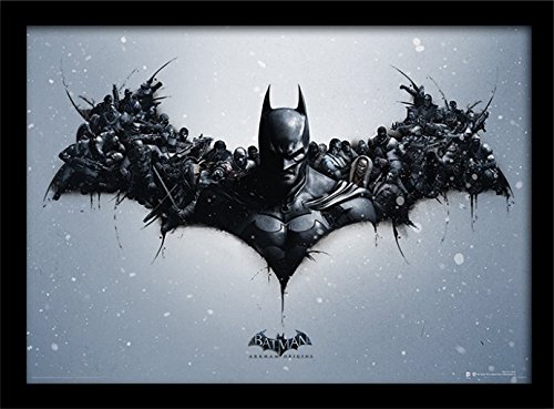 DC Comics Batman Arkham Origins 30 X 40 cm Logo Framed Print