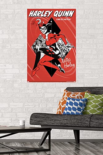 Trends International DC Comics - Harley Quinn - Come Out And Play Wall Poster, 22.375" x 34", Premium Unframed Version
