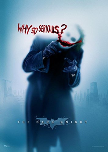 MIGHTYPRINT DC Comics - The Dark Knight – Joker - Why So Serious - Heath Ledger - Durable 17" x 24 Wall Art - NOT Made of Paper - Officially Licensed Collectible