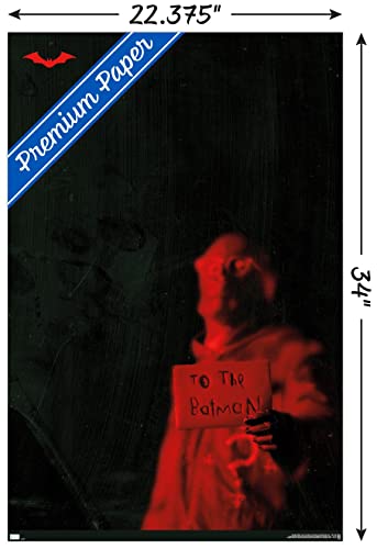 Trends International DC Comics Movie The Batman - The Riddler Teaser One Sheet Wall Poster, 22.375" x 34", Premium Unframed Version