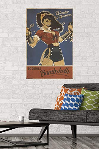 Trends International 24X36 DC Comics - Wonder Woman - Bombshell Wall Poster, 24" x 36", Premium Unframed Version