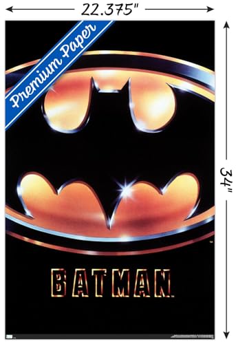 Trends International DC Comics Movie Batman (1989) - Logo One Sheet Wall Poster, 22.37" x 34.00", Premium Unframed Version