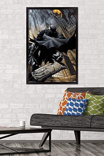 Trends International DC Comics - Batman - Lurking Wall Poster, 22.375" x 34", Black Framed Version