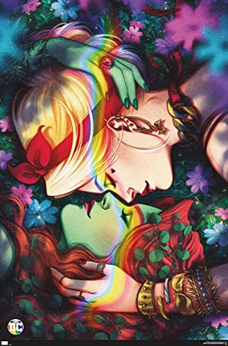 Trends International DC Comics - Harley Quinn and Poison Ivy Pride Wall Poster, 22.375" x 34", Premium Unframed Version