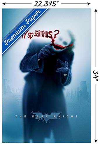 Trends International DC Comics - The Dark Knight - The Joker - Why So Serious Wall Poster, 22.375" x 34", Premium Unframed Version