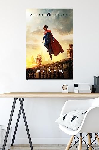 Trends International DC Comics Movie The Flash - Supergirl Flying One Sheet Wall Poster, 22.375" x 34", Premium Unframed Version