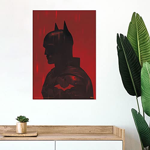 MIGHTYPRINT DC Comics – The Batman – Batman - Rain– Durable 17” x 24 Wall Art – NOT Made of Paper – Officially Licensed Collectible