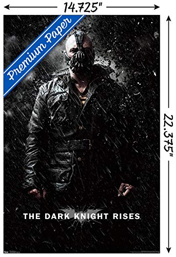Trends International DC Comics Movie - The Dark Knight Rises - Bane Rain Wall Poster, 14.725" x 22.375", Premium Unframed Version