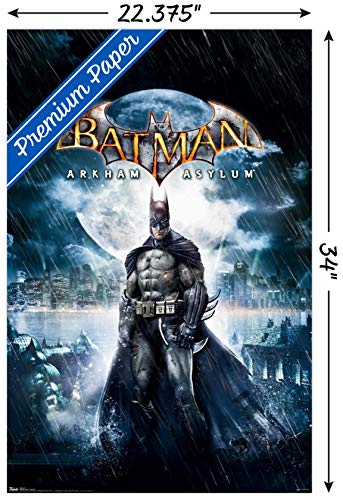 Trends International DC Comics VIdeo Game - Arkham Asylum - Key Art Wall Poster, 22.375" x 34", Premium Unframed Version