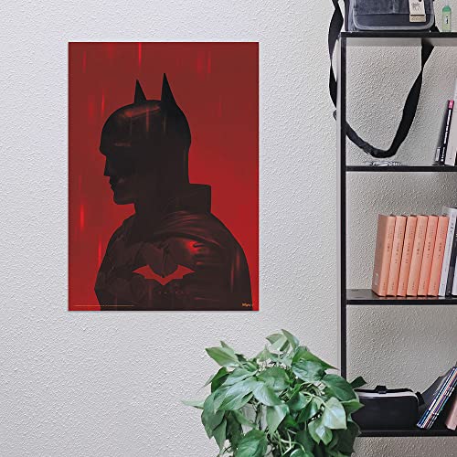 MIGHTYPRINT DC Comics – The Batman – Batman - Rain– Durable 17” x 24 Wall Art – NOT Made of Paper – Officially Licensed Collectible