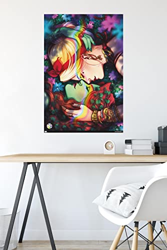Trends International DC Comics - Harley Quinn and Poison Ivy Pride Wall Poster, 22.375" x 34", Premium Unframed Version
