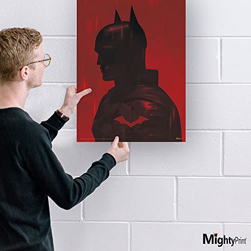 MIGHTYPRINT DC Comics – The Batman – Batman - Rain– Durable 17” x 24 Wall Art – NOT Made of Paper – Officially Licensed Collectible
