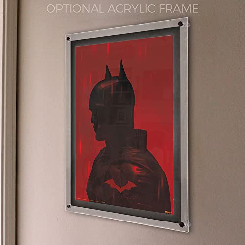 MIGHTYPRINT DC Comics – The Batman – Batman - Rain– Durable 17” x 24 Wall Art – NOT Made of Paper – Officially Licensed Collectible