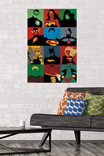 DC Comics Justice League Minimalist Wall Poster 22" x 34