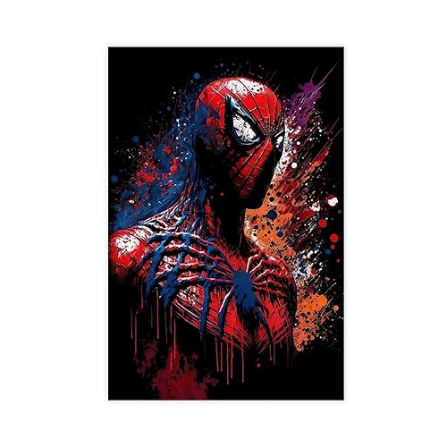 Spider Poster Man Hero Movie Poster Canvas Poster Unframe:16x24inch(40x60cm)