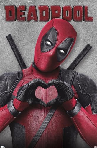 Trends International Marvel Deadpool Legacy - Heart Wall Poster, 22.37" x 34.00", Premium Unframed Version