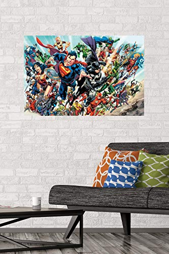 Trends International DC Comics - Justice League Rebirth - Group Wall Poster, 22.375" x 34", Premium Unframed Version
