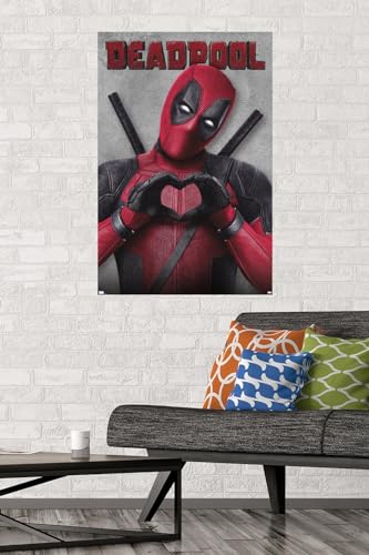 Trends International Marvel Deadpool Legacy - Heart Wall Poster, 22.37" x 34.00", Premium Unframed Version