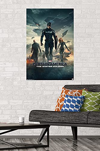 Trends International Marvel - Captain America - The Winter Soldier - One Sheet Wall Poster, 22.37" x 34.00", Premium Unframed Version