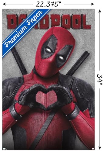 Trends International Marvel Deadpool Legacy - Heart Wall Poster, 22.37" x 34.00", Premium Unframed Version