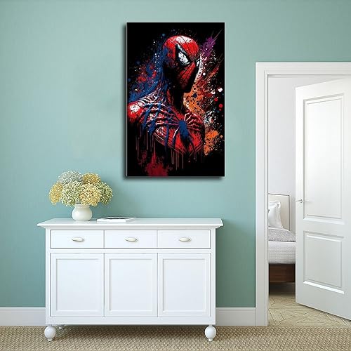 Spider Poster Man Hero Movie Poster Canvas Poster Unframe:16x24inch(40x60cm)