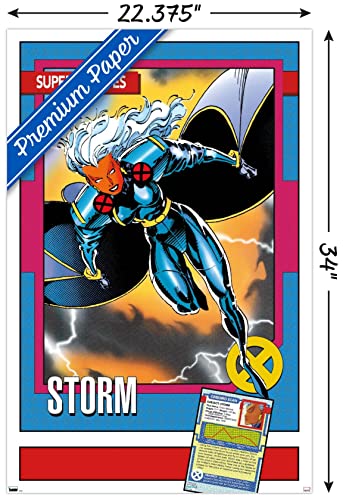 Trends International Marvel Trading Cards - Storm Wall Poster, 22.375" x 34", Premium Unframed Version