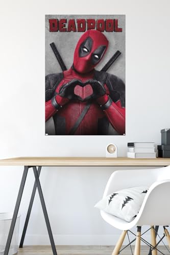 Trends International Marvel Deadpool Legacy - Heart Wall Poster, 22.37" x 34.00", Premium Unframed Version