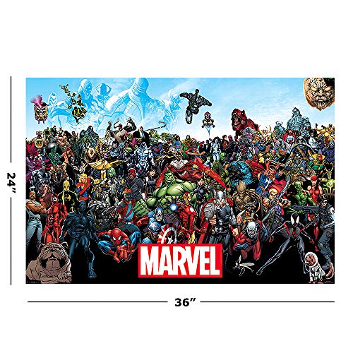 Marvel Comics Retro Posters - 3 Piece Poster Set #2 (Spider-Man, The Heroes & All Marvel Characters) (Size: 24" x 36" each)