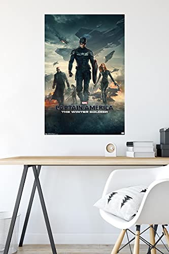 Trends International Marvel - Captain America - The Winter Soldier - One Sheet Wall Poster, 22.37" x 34.00", Premium Unframed Version