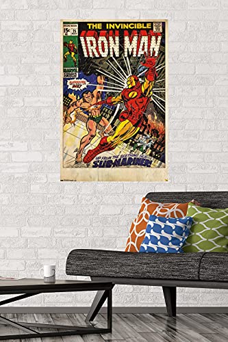 Trends International 24X36 Marvel Comics - Iron Man - Cover #25 Wall Poster, 24" x 36", Premium Unframed Version