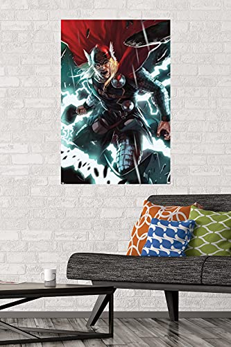 Trends International 24X36 Marvel Thor-Comic Wall Poster, 24" x 36", Premium Unframed Version (POD1221R)