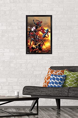 Trends International Marvel Comics - Spider-Verse - The Amazing Spider-Man #13 Wall Poster, 14.72" x 22.37", Black Framed Version