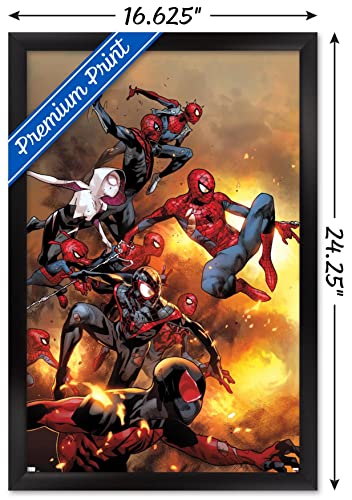 Trends International Marvel Comics - Spider-Verse - The Amazing Spider-Man #13 Wall Poster, 14.72" x 22.37", Black Framed Version