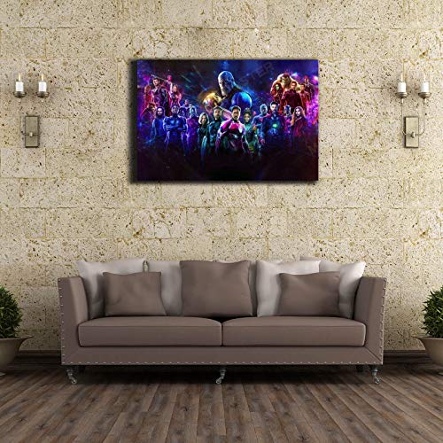 Avengers Movie Canvas Poster Series Modern Home Living Room Decorative Art Wall AUXVCTS (24x36 Canvas roll,FCZ07)
