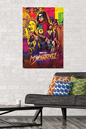 Trends International Marvel Ms. Marvel - One Sheet Wall Poster, 22.375" x 34", Premium Unframed Version