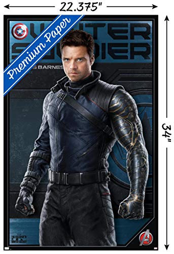 Trends International Marvel: Year of The Shield-Winter Soldier Wall Poster, 22.375 in x 34 in, Premium Unframed Version