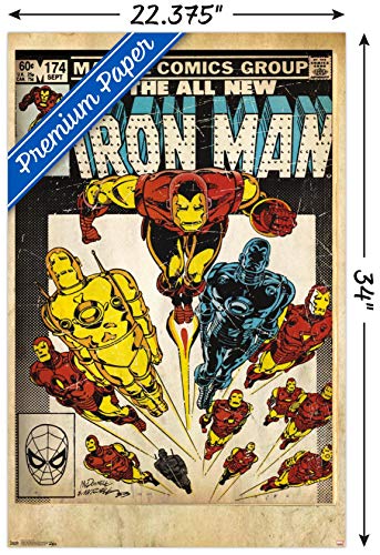 Trends International Marvel Comics - Iron Man - Cover #174 Wall Poster, 22.375" x 34", Premium Unframed Version