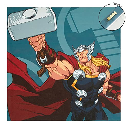 Idea Nuova Marvel Avengers Canvas 4 Pack Wall Art Set,Childrens Wall Hanging Décor,Each Piece 11"x11"
