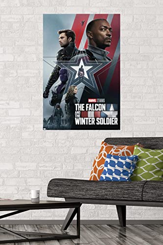 Trends International Marvel Falcon and Winter Soldier-Group One Sheet Wall Poster, 22.375" x 34", Premium Unframed Version